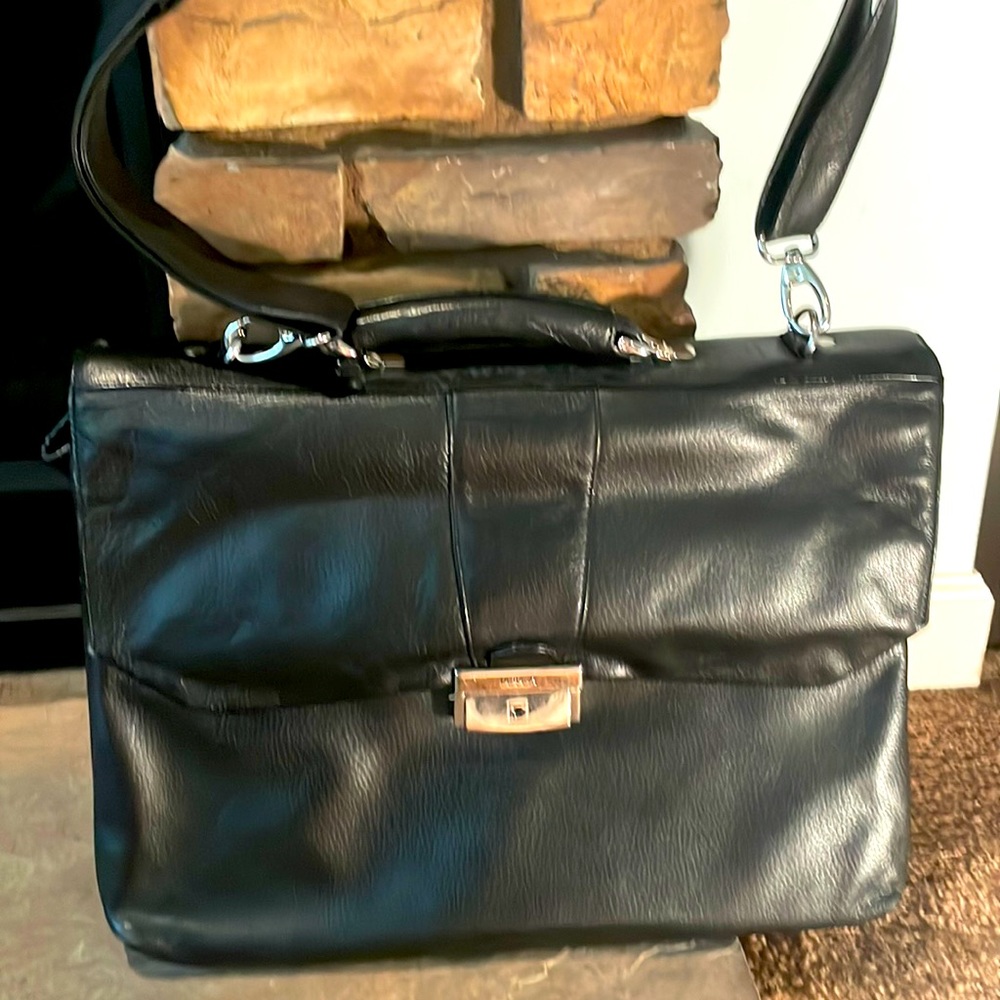 Bosca Flap-over Briefcase